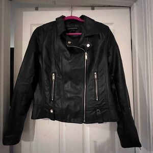 Faux leather jacket